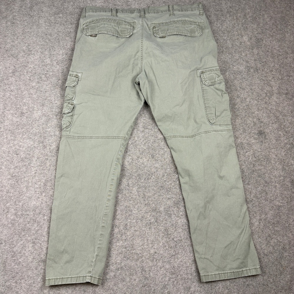 Wrangler Cargo Pants Mens 36x30 Regular Taper Olive Green 70SYWDO - Picture 8 of 14